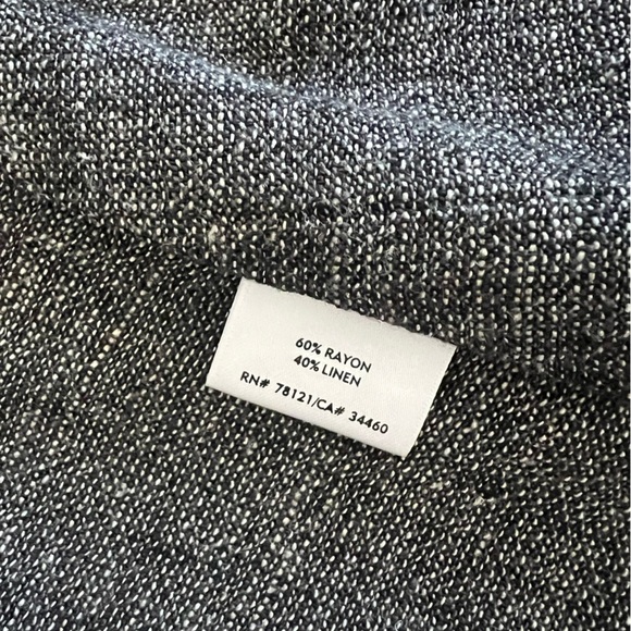 Eileen Fisher Linen Blazer Jacket Midi Skirt 2 Piece Set Gray Size 1X / 2X - Picture 4 of 11